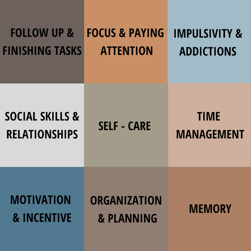 ADHD life Coaching Skills Learned
